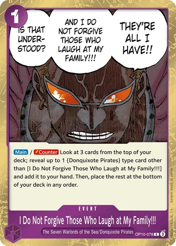 I Do Not Forgive Those Who Laugh at My Family!!!