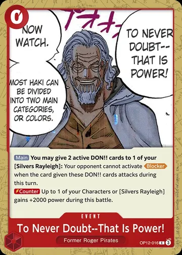 To Never Doubt--That Is Power!