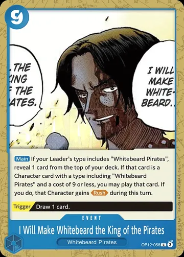 I Will Make Whitebeard the King of the Pirates